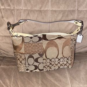 Coach Print Brown Handbag